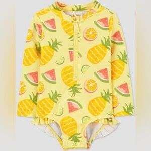 Sunny Pineapple Kids Rashguard